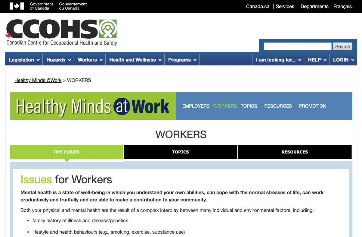 Healthy Minds at Work