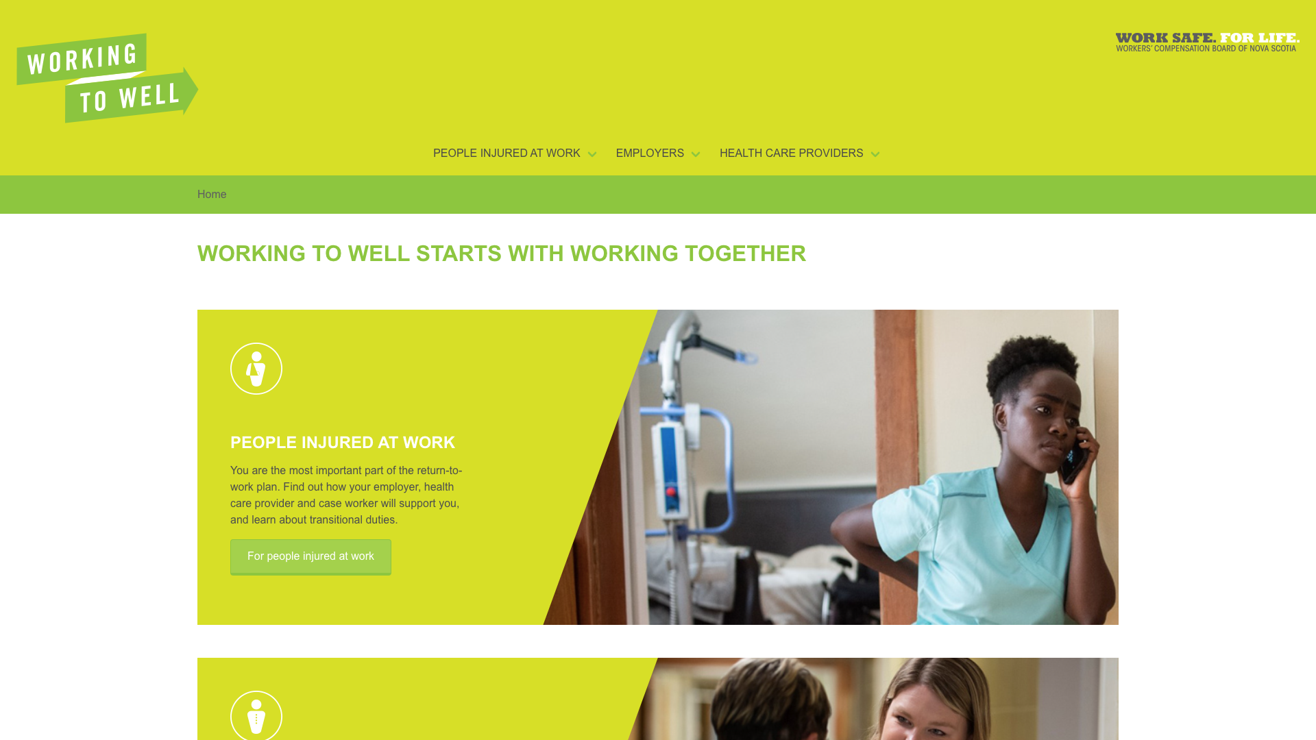 Working to Well starts with working together